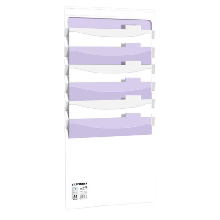 

Recyclable A4 Document Hold Foldable Multi Compartment Design School Office Organization Organiser фиолетовый