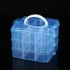 3 Layer Adjustable Stackable Storage Clearly Organizer Cosmetic Gift Necklaces Velvet Plastic Fashion Jewelry Box