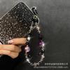 Heavy-duty Phone Chain High-end Crystal Beaded Vintage Phone Strap Creative Laser Car Keychain Hanging Chain for Women