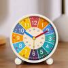 Early Learning Desktop Alarm Clock Children Wake Up Alarm Clock to Tell Time Living Room Bedroom Silent Desktop Clock