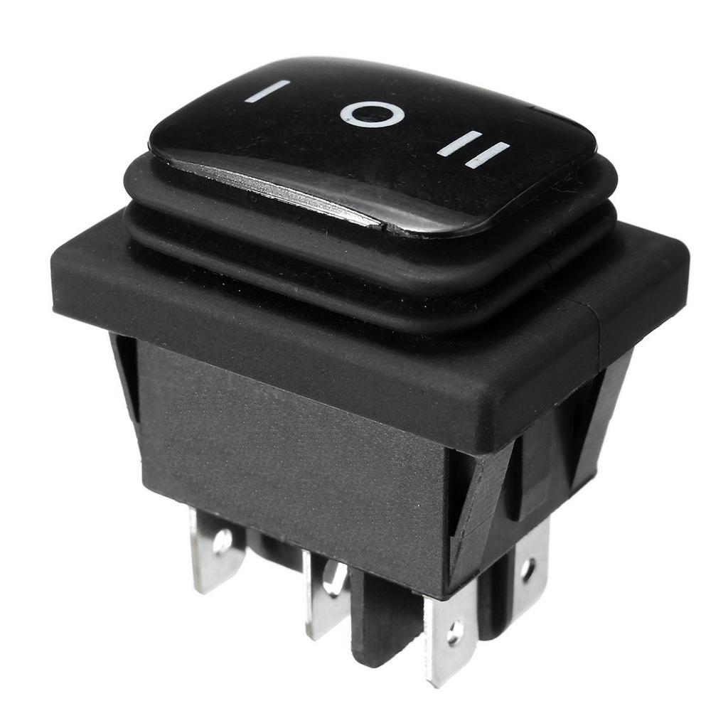 Switch Kcd4-B 16A 250V On-Off-On Ip65 Black