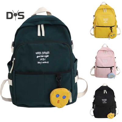 Amazingdeal Cartoon Graffiti Print Backpack Women Girl Nylon Travel Shoulder Schoolbags