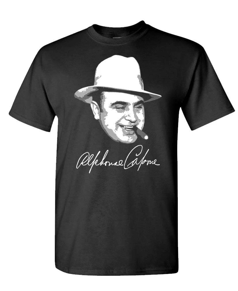 AL CAPONE GANGSTER SIGNATURE - Unisex Cotton T-Shirt Tee Shirt 2XL