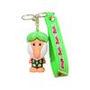 Shanhaijing Keychain Abstract Design Wooden Stick Human Curiosity Hunting Keychain Backpack Pendant