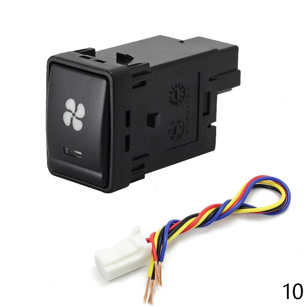 1PC fan Rearview mirror folding After Fog Light Driving recorder radar Front Fog Light Switch Button For Nissan X-TRAIL 14-20