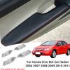 Perfecto Para Honda Civic 8ª Generación Sedán 2006 2007 2008 2009 - 2011 Cuero PU Panel de Reposabrazos de Puerta Interior de Coche Cubierta Pegatina Moldura