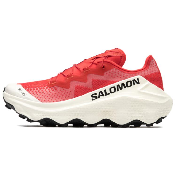 SALOMON S Lab Ultra Glide Soft Comfortable Top Layer Cowhide Breathable Low-Top Running Shoes Unisex Running Shoes Red 477012