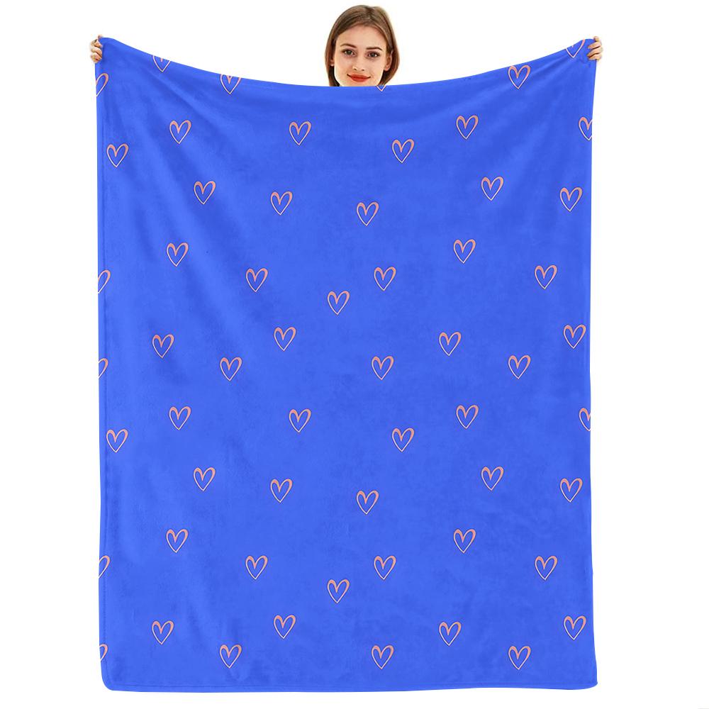 Vintage Yellow Pink Small Rose Anime Cartoon Flannel Blanket Soft Warm Throw for Bedroom Sofa Car Kids Holiday Gift