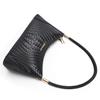 Genuine Leather Woven Pattern Bag New Versatile Crossbody Bag Middle-aged Women's Mom Bag Single Shoulder Underarm Bag