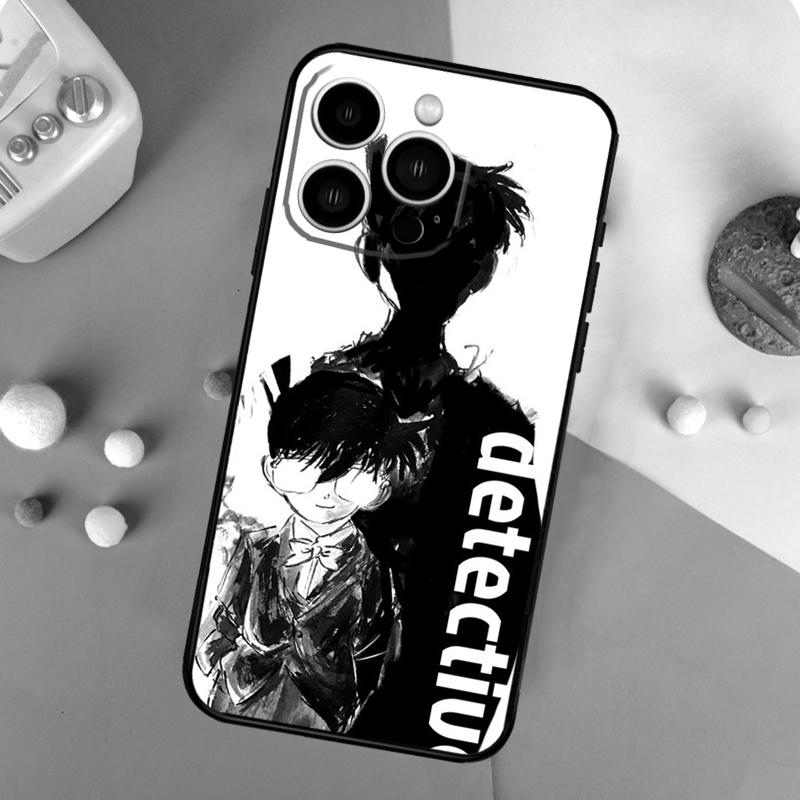 Detective Conan Case For iPhone 16 15 13 12 11 14 Pro Max Mini X XR XS Max Plus Bumper Back Cover