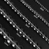 1 Strand Transparent Glass Beads 4/6/8/10/12mm Clear White Round Loose Beads For Jewelry Making DIY Necklace Bracelets Supplies