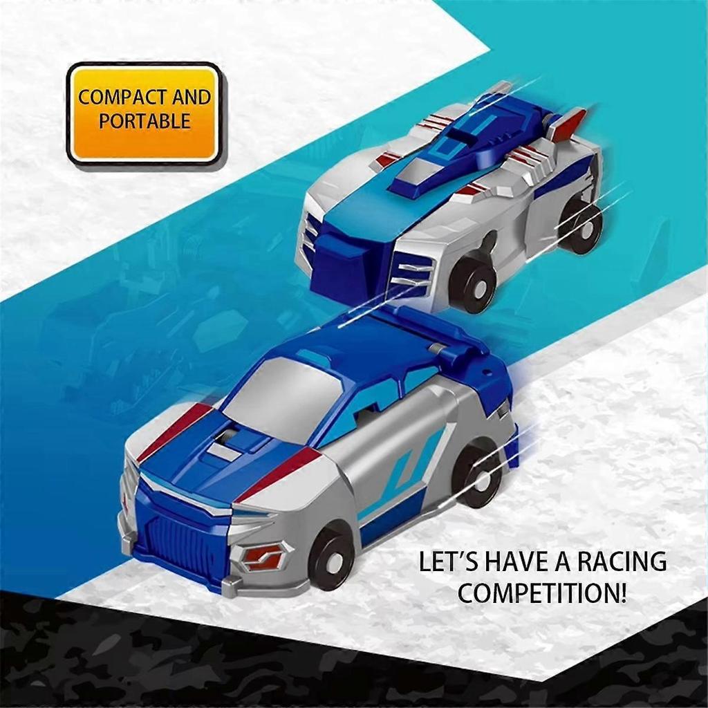 Magic Transformation Super Combination Car Toy 2 In 1 Kids Magnetic Collision Transforming Car Diy Toy Gift for Kids B