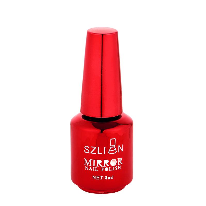 Women Quick Drying Lasting Metallic Mirror Effect Nail Art Polish Varnish Tool Manicure Gift