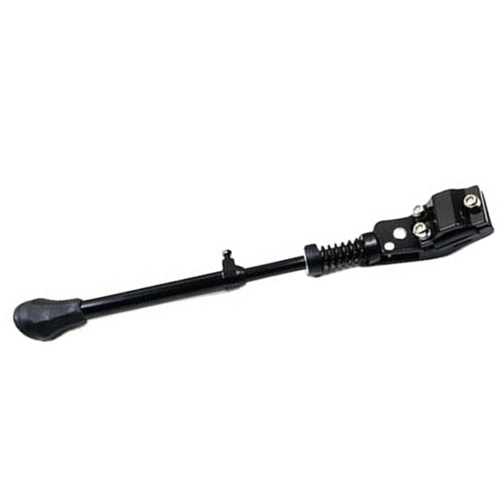 Bike Kickstand Adjustable Height Angle Aluminum Alloy Lightweight Sturdy Black Mountain Bike Side Support