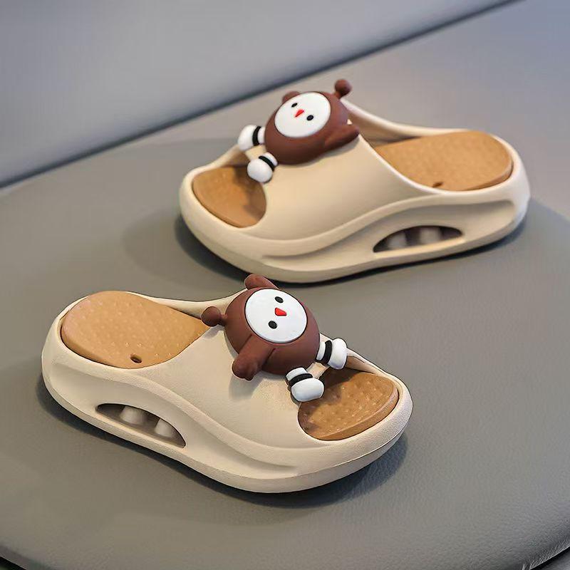 

Вечеринка Мальчика-яйца детские тапочки новые милые для девочки для мальчика домашние для малышей нескользящая мягкая подошва для ванной для девочки 28-29 хаки