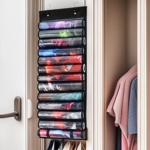 Playmat Case, Card Game Storage Mat, Dustproof, Hanging, Large Capacity, Portable, Wall Pocket