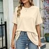 Women's Loose Fit Casual Short Sleeve Crew Neck T-Shirt Lightweight Soft Fabric Comfortable Daily Wear Basic Top