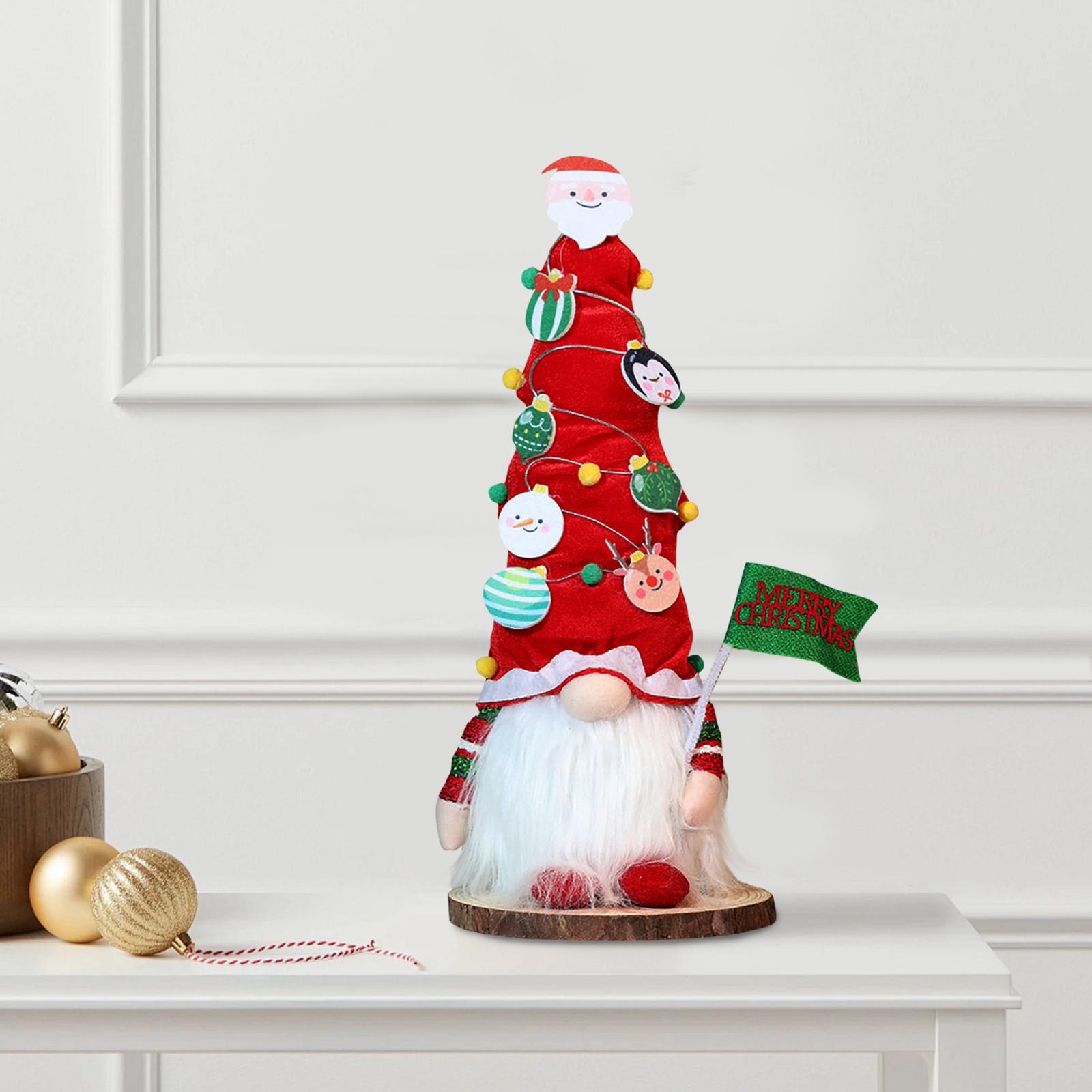 

Праздничная атмосфера, рождественский светящийся кукольный подарок со светящейся куклой, украшением окна торгового центра One Size красный