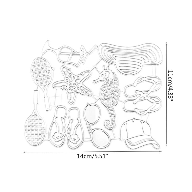 Holiday Series Cutting Dies Beach Metal Die Cuts for DIY Card Photo Decoration