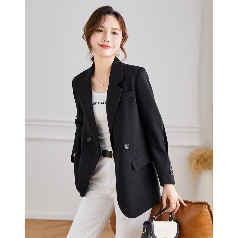 TERRE BLEUE Women's Elegant Business Blazer Jacket