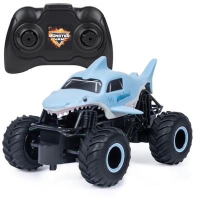 Monster Jam 6047110 Oficjalny Megalodon Zdalnie Sterowany Monster Truck, 1:Skala 24, 2,4 GHz, Wiek 4+