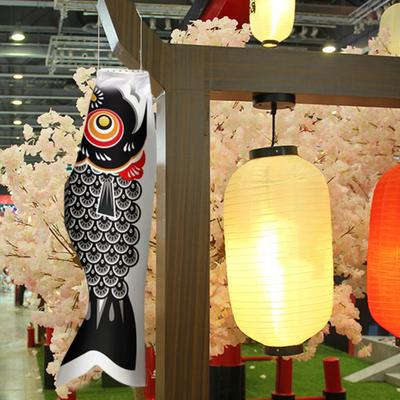 Japanese Carp Windsock Outdoor Hanging Fish Flag Kite Koinobori Windsock for Sushi Bar Restaurant Garden Deck Decor