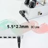 PICKPAL Guitar Pedal Power DC Cable, Multi-Way, 5.5*2.1mm, Self-Locking, 60cm