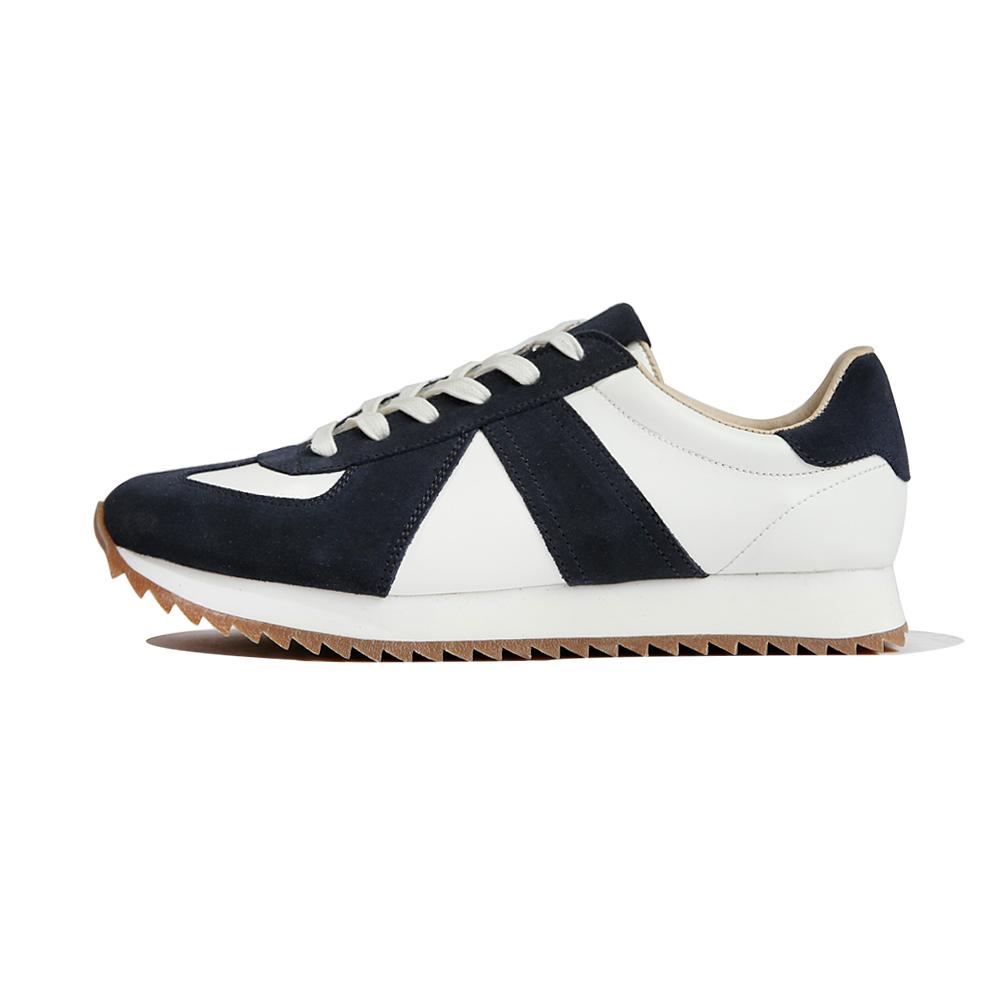Customade 4Cm Cowhide German Army Runner Sneakers Haze (Cr0036Nv)