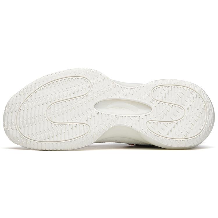 ANTA Cement Killer Basketball Shoes Men's Low top Ivory White/Microchip Gray/Chlorine Blue 112121606S-10