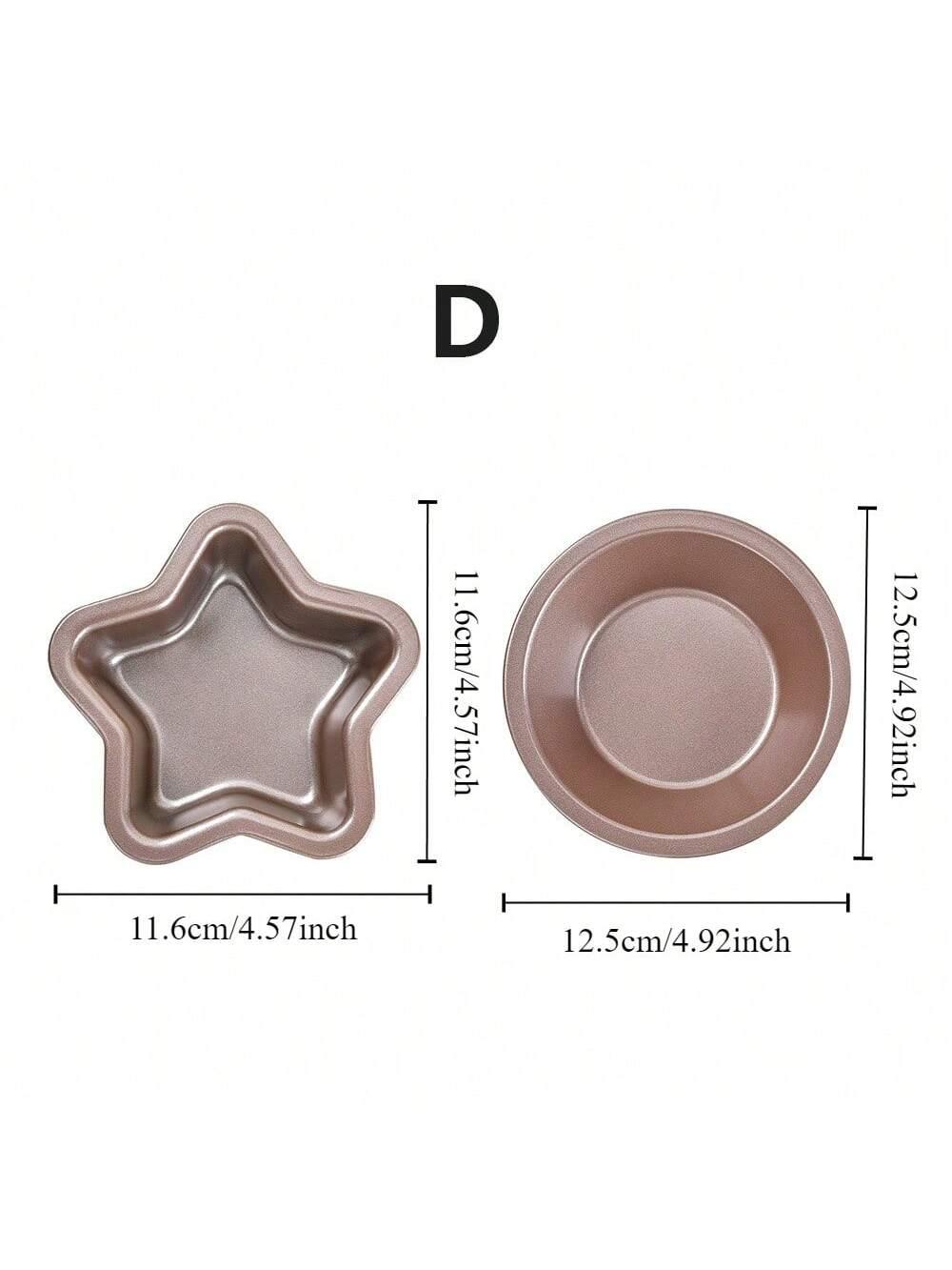 

Carbon Steel Cake Mold Food Grade Non-stick Muffin Tray Heat-resistant Creative Cartoon DIY Cookies Candy Chocolate Baking Pan