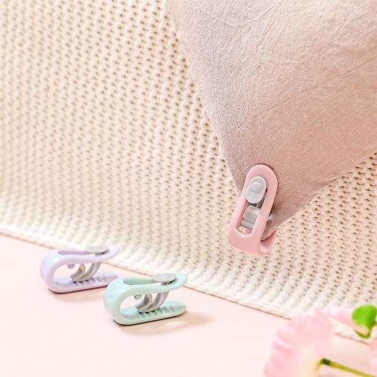 6 Pcs Quilt Clips Non-slip Needle-free Flexible No Pins Duvet Gripper for Blankets