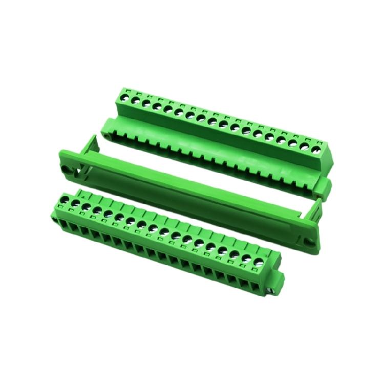 Solderless Push in Terminals with Flange Fixed Panel 5.08Mm Spacing Terminals Block Connector for Electrical Connection
