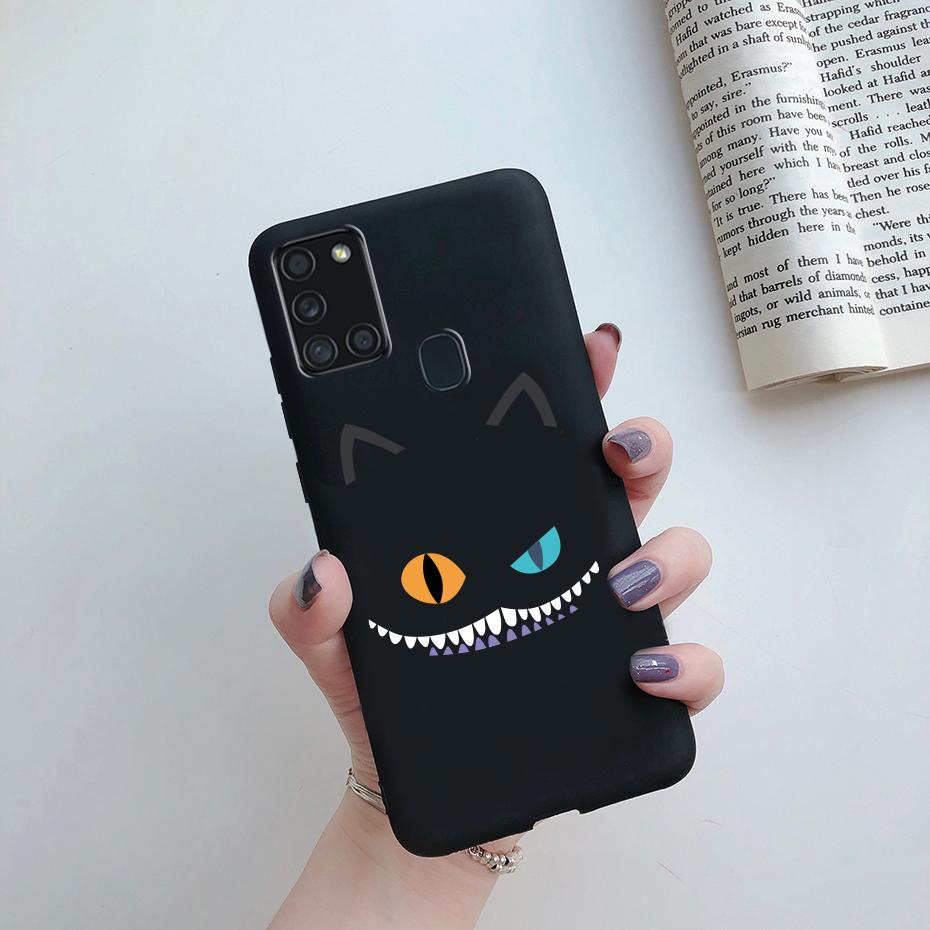 For Samsung Galaxy A21S Case Silicone Soft TPU Fundas Bumper for Samsung A21S Case A217F A 21S A21 S 6.5" phone Back Cover cases