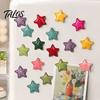 Home Decor Refrigerator Magnet 2Pcs 3D Star Magnet, Resin Shape Fridge Shaped Magnets Magnetic Decoration for Kitchen Office Whiteboard Cabinet