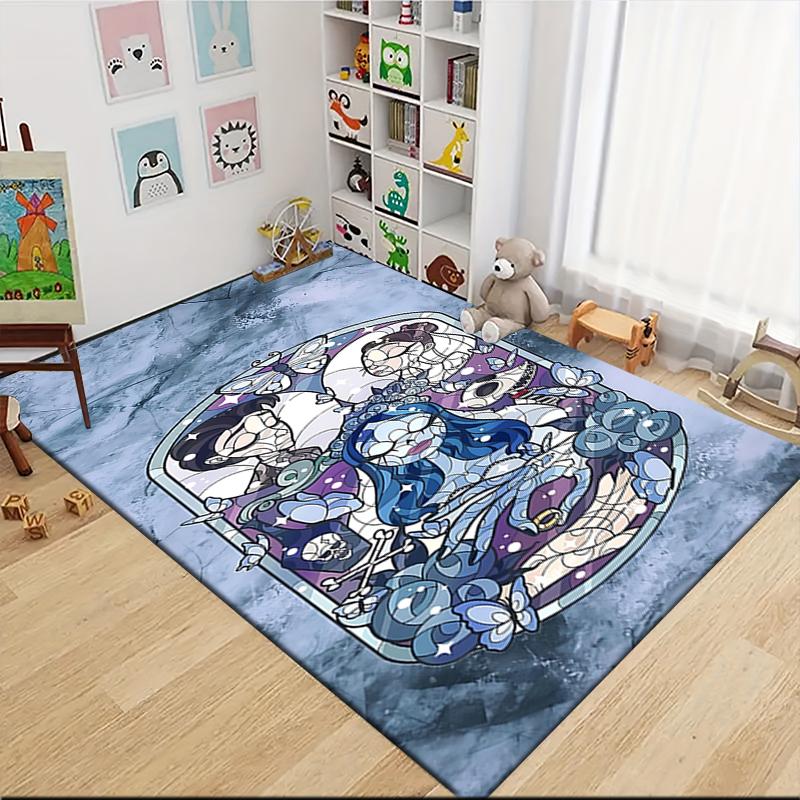 1Pc Blue Spirit Butterflies Carpet Rug Customizable Soft Washable Antislip Home Living Room Sofa Mats Personalized Rug 0917159