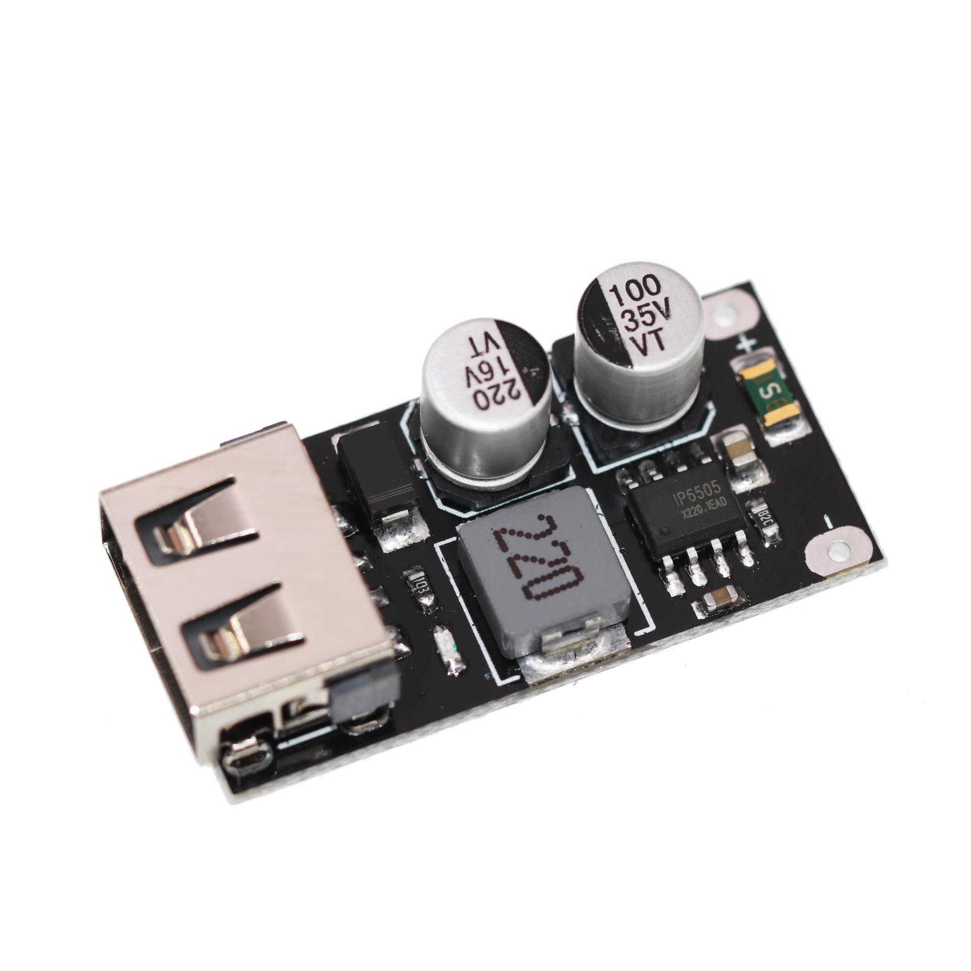 

Мобільна плата швидкої зарядки USB: DC Step Down Module для QC2.0/QC3.0, підтримує Apple & Huawei FCP. 1-way fast charging