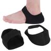 Soft Silicone Heel Pad Shock Cushion Unisex Relieve Pain Heel Support Pad Black