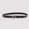 Fashionable Womens Black Geometric Belt With Alloy Buckle For Everyday Wear