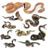 Simulation Boa Constrictor Cobra Klapperschlange Kinderspielzeug Kunststoff Simulation Tier Schlange Modell Ornamente Handgefertigte Streichspielzeuge