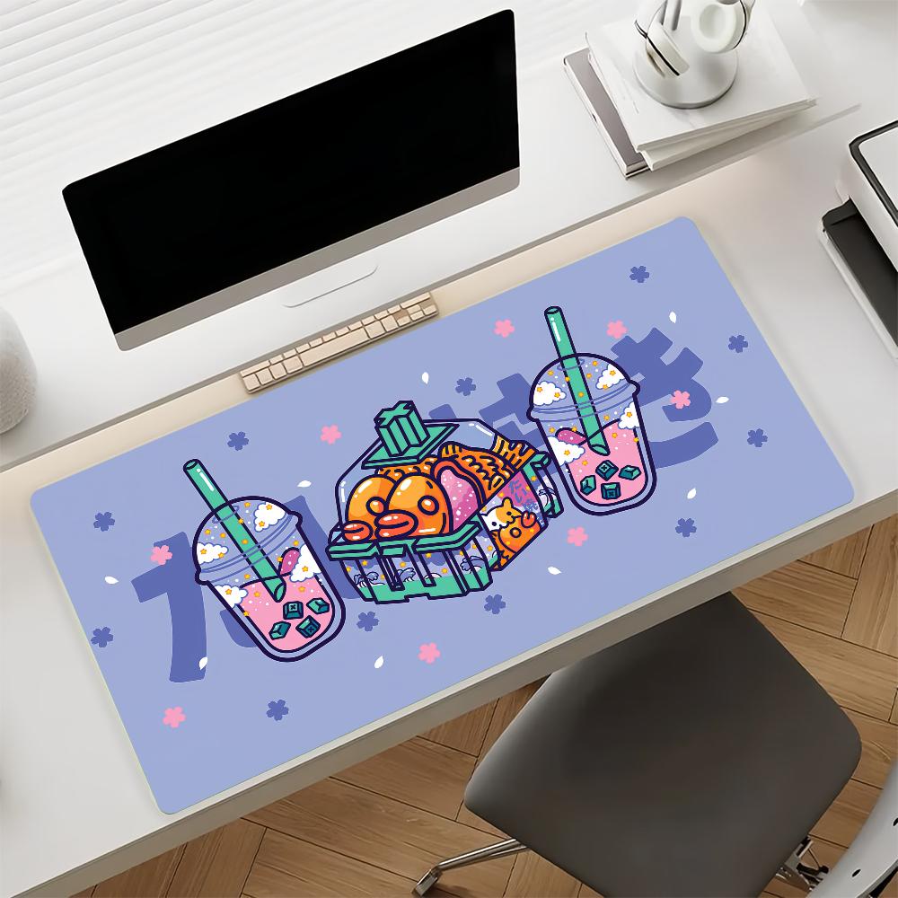 Art T-Taiyaki Cute Mouse Pad Non-slip Rubber Gamer Balance Computer Mat Decoracion Deskmat Laptop Office Large