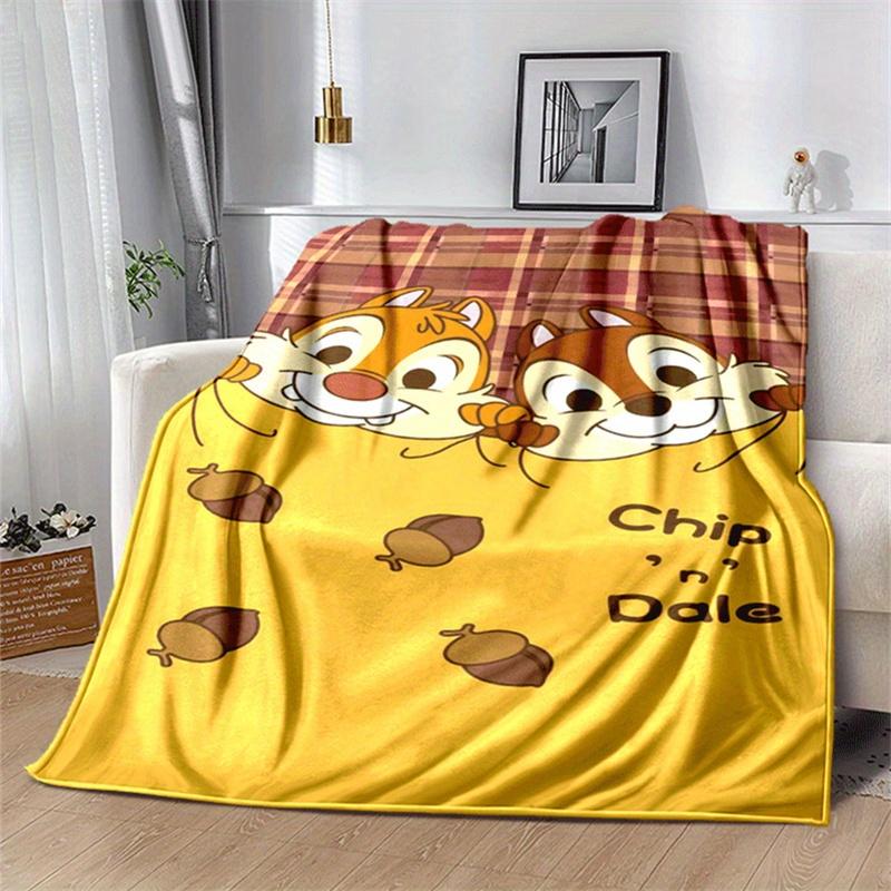 

1pc Chip An Dale Print Blanket, Cute Cartoon Design, Living Room Home Decoration Sofa Travel Soft and Cozy 130cmx150cm