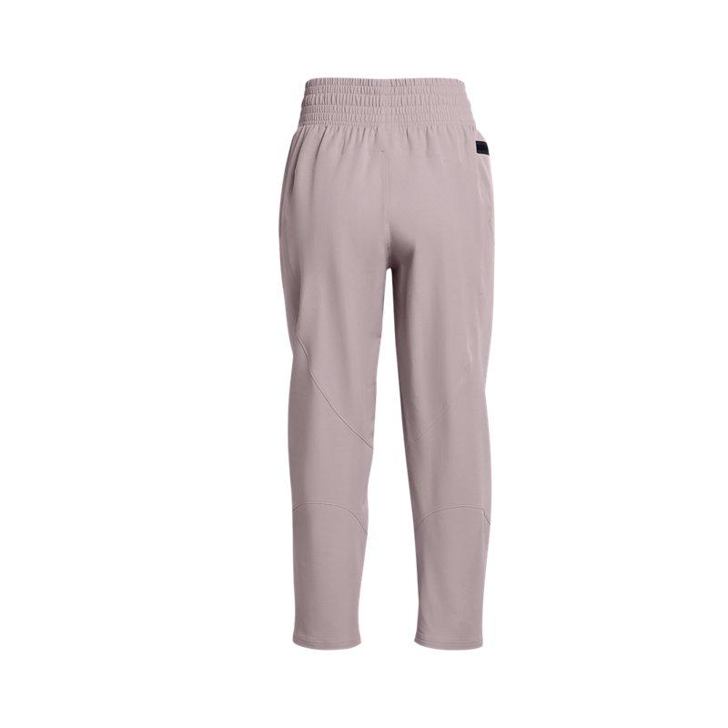 Under Armour UA Unstoppable Training Nine-Point Elastic Spliced Knitted Sports Pants Women bottoms Fatigue-Gray 1382741-015