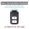 Tpu 2-Button Smart Key Cover For Honda Cr-V Hr-V Civic Accord Fit City Odyssey – Protective Key Fob Case And Key Chain Key Ring