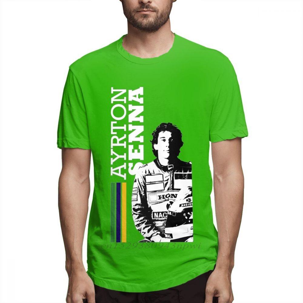 Car Fans Ayrton Senna T Shirt For Unisex 2020 New Arrival Unisex Quality Short Sleeve Cotton Xs3xl Tshirt Slim Fit Streetwear