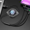 W161New 3 In 1 Micro USB Type C Charging Cable Multi Charger For Volkswagen RLine Golf GTI Passat Jetta Beetle B7 B5 Tiguan Scirocco