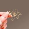 Elegant Hollow Lily Brooch, Women'S Fashion Lapel Pin