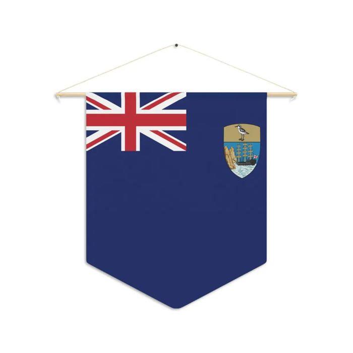 Fanion – Drapeau de Sainte-Hélène, Ascension et Tristan da Cunha – 30 x 45 cm – Polyester – À Suspendre – Pixelforma