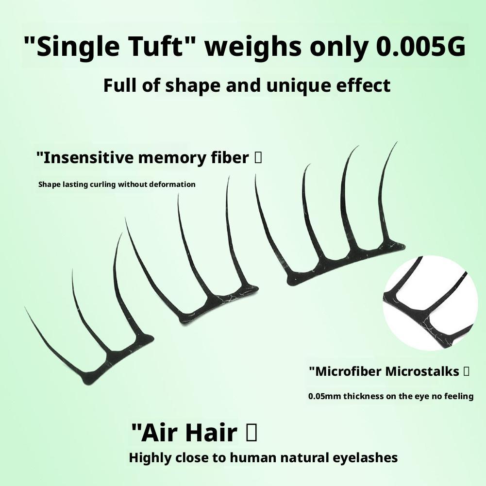 Glue-free Thin False eyelashes Cluster Ultra-thin Sheet Series False Eyelashes Bond Eyelashes Segmented Lashes Makeup Cosmetics