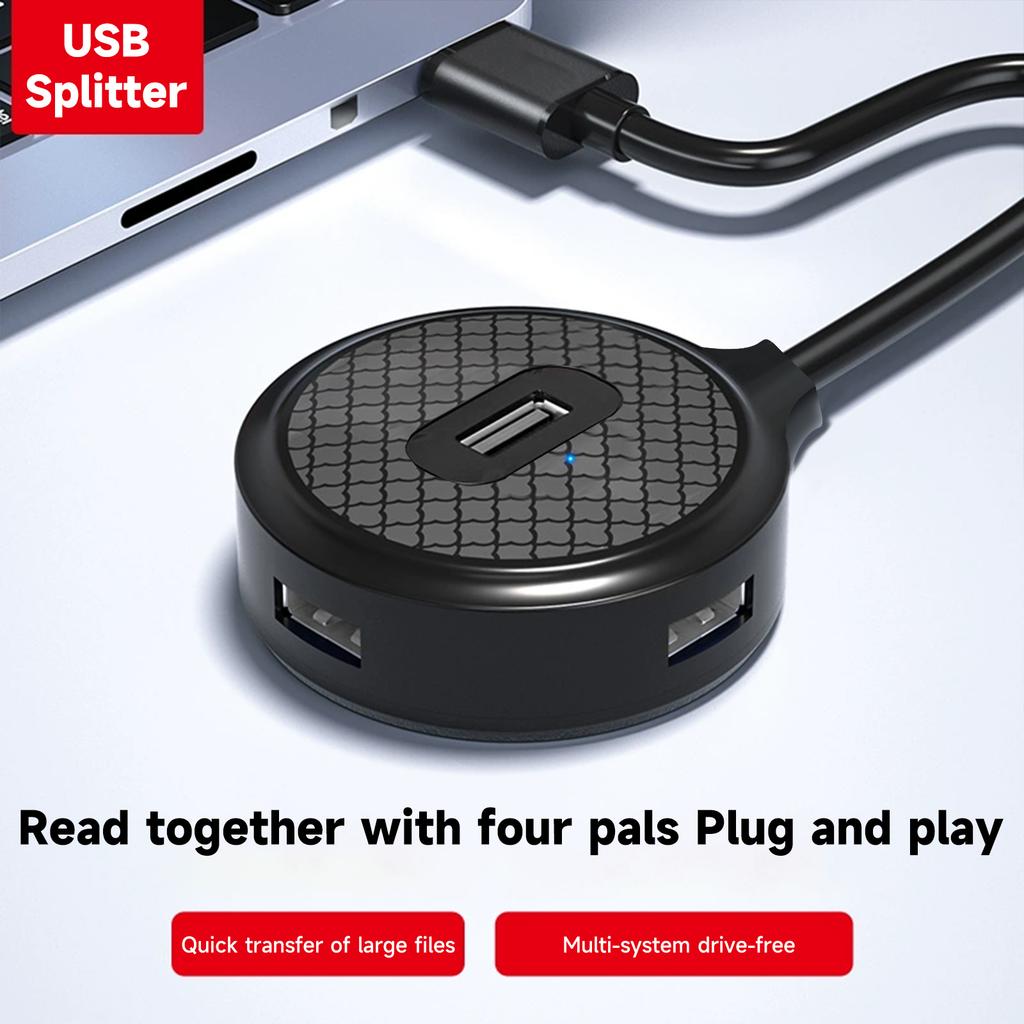 Efficient 5x USB Adapter Splitter USB3.0 Adapter Splitter For PC Keyboards Seamlessly Integration Station