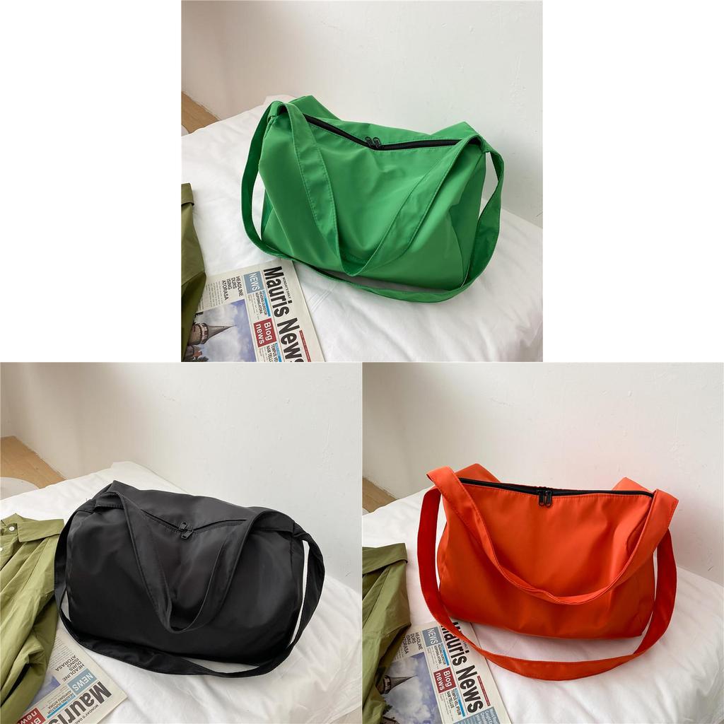 Fashionable Street Style Shoulder Bag In Oxford Fabric With Candy Color Accents For Casual Outings